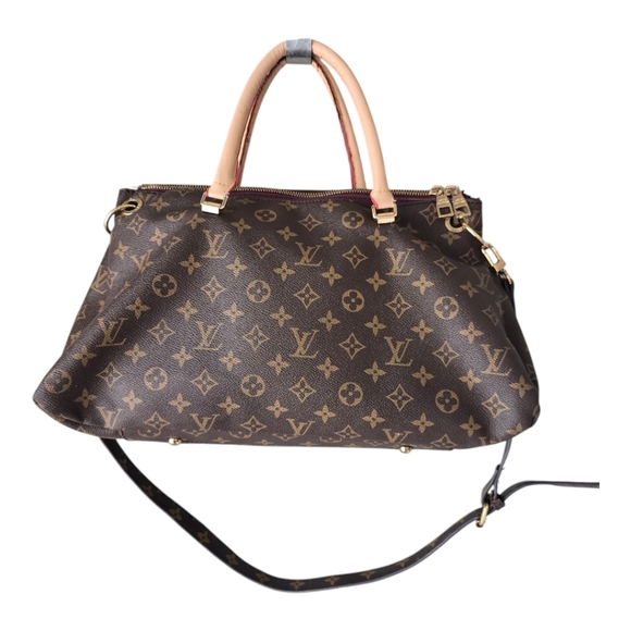$2500 Louis Vuitton Brown Monogram Pallas  Handbag Women Brown Large - Picture 2 of 16